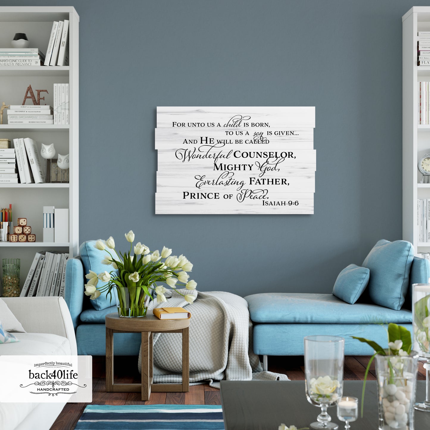 Wonderful Counselor Pallet Style Wood Sign (S-030b)