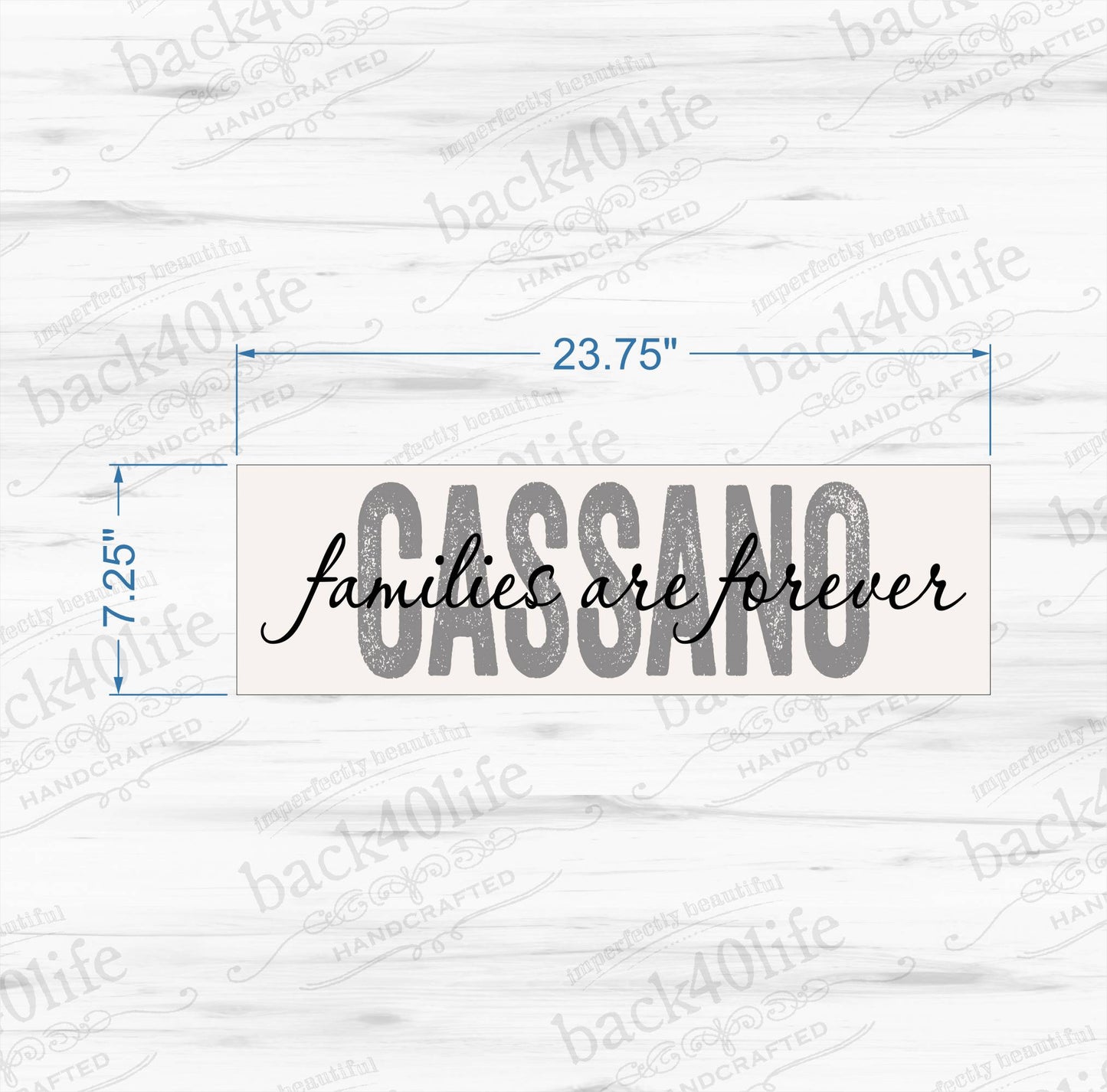 Families are Forever Wooden Family Sign (S-015)