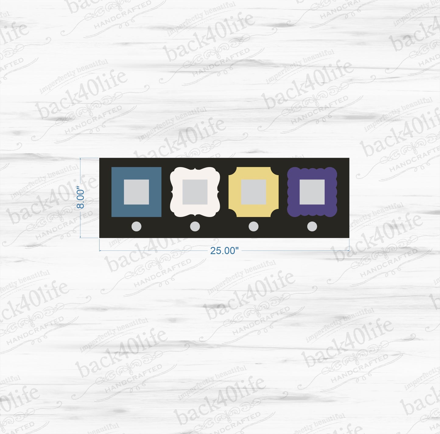 Family Chore Chart Distressed Wood Photo Frames (S-014b)