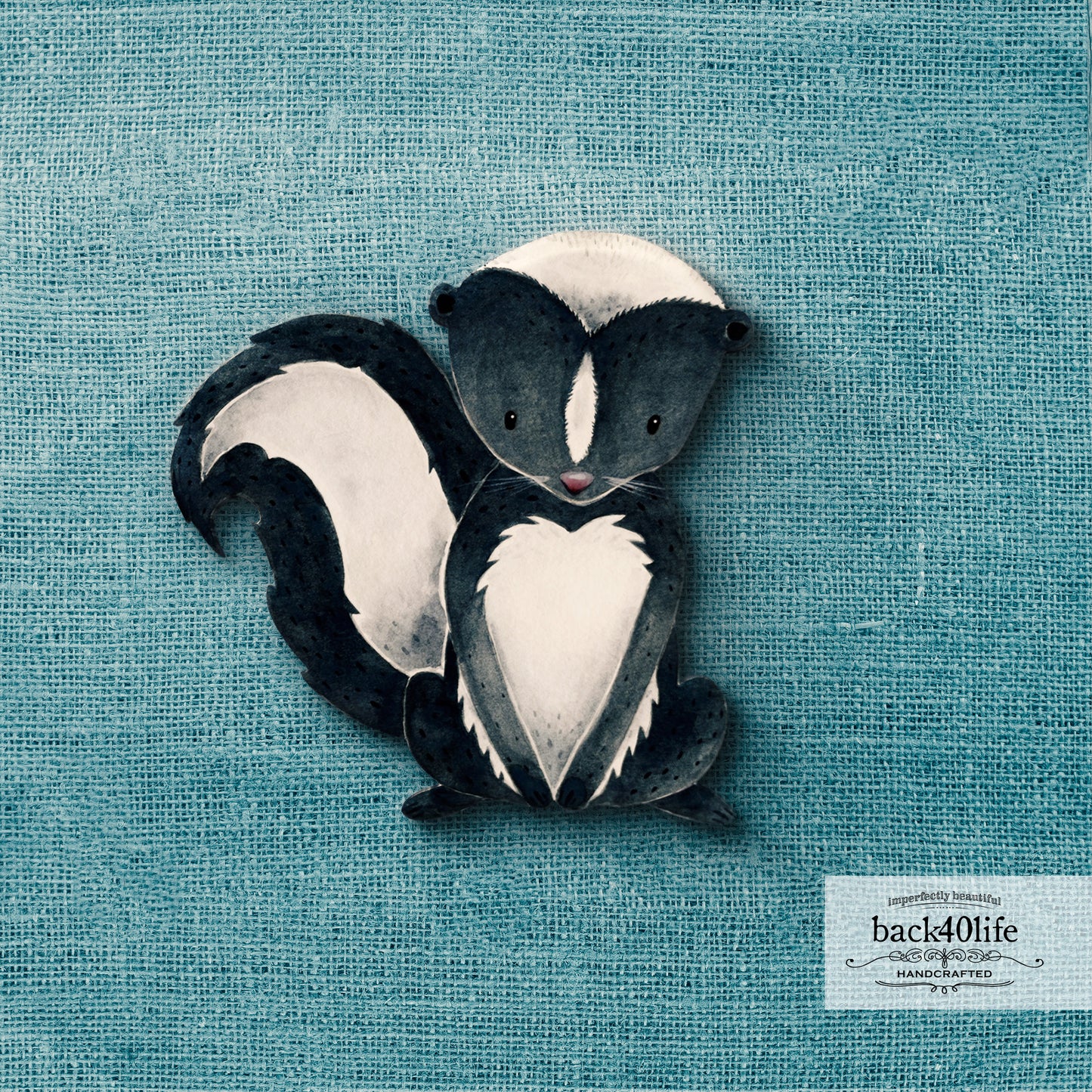 Skunk | Forest Critter Wooden Cutout Shape - Back40Life (PC-001-Skunk)