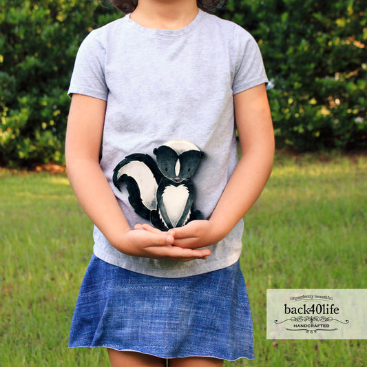 Skunk | Forest Critter Wooden Cutout Shape - Back40Life (PC-001-Skunk)