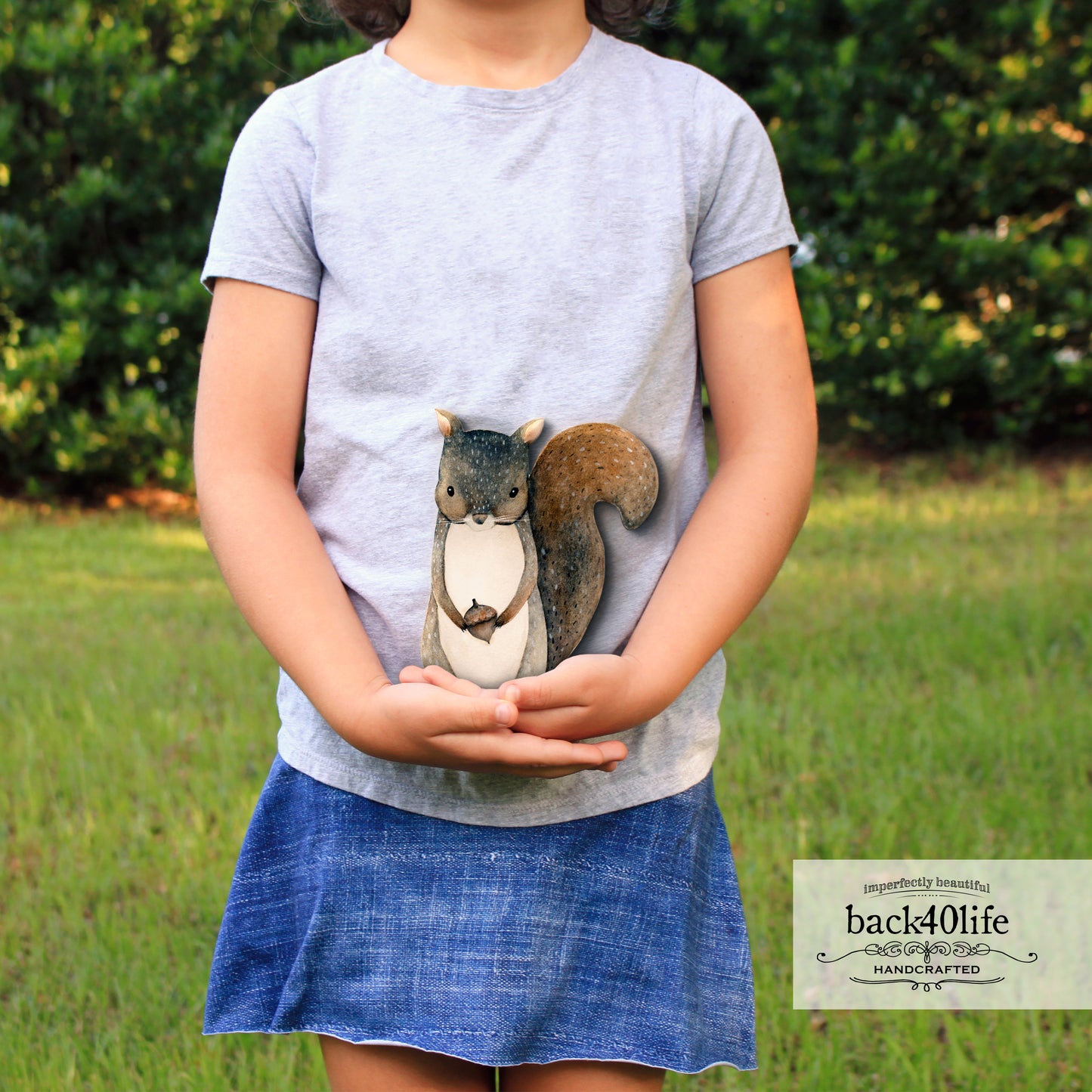 Squirrel | Forest Critter Wooden Cutout Shape - Back40Life (PC-001-Squirrel)