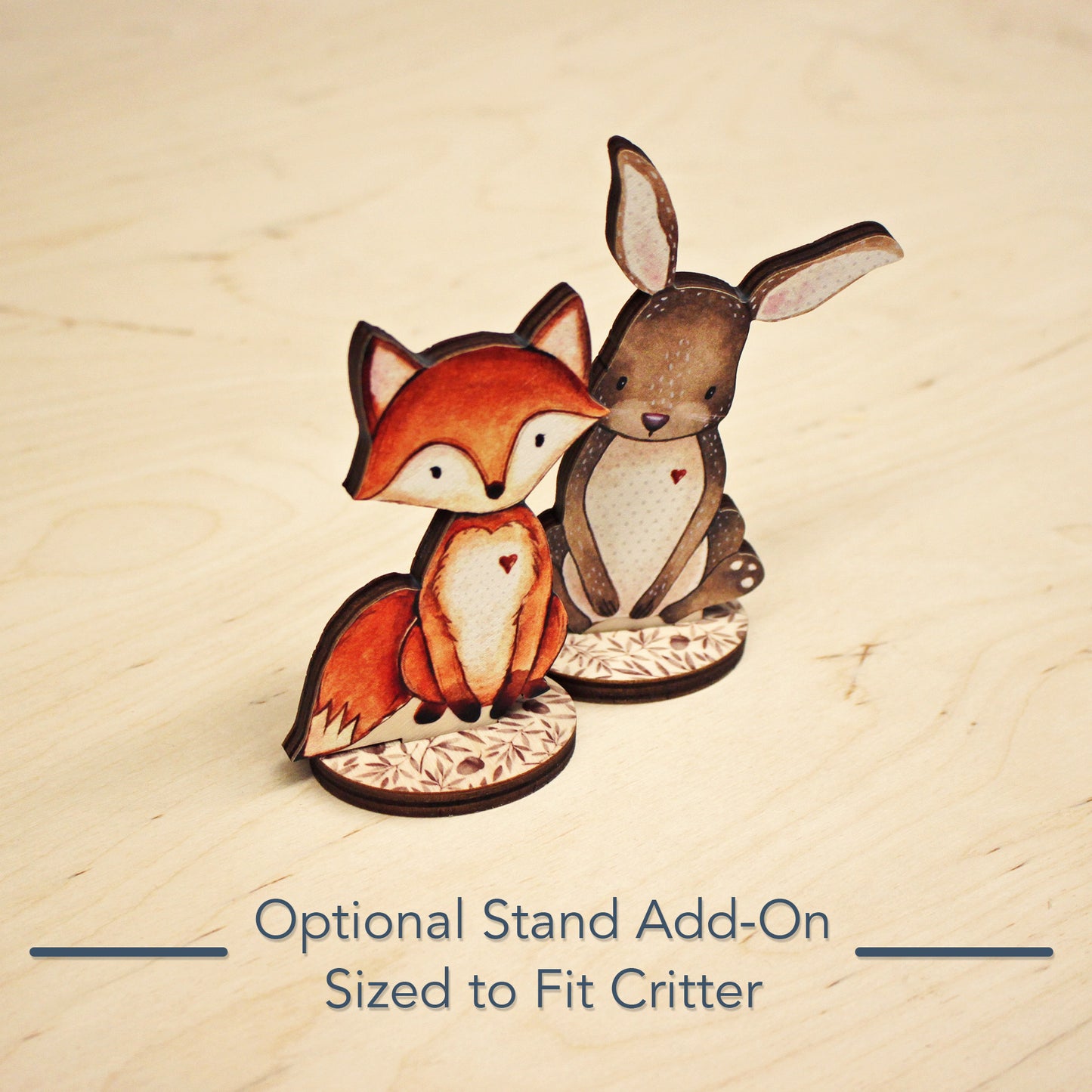 Forest Critters | Set of Painted Wooden Cutout Shapes - Back40Life (PC-001-Set)