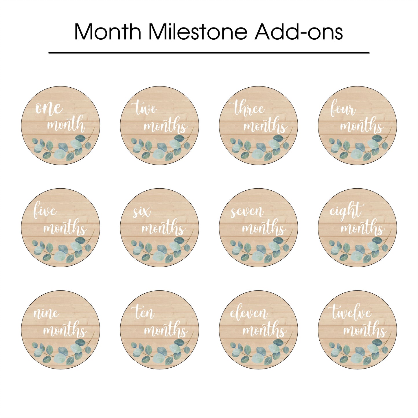 Wooden Birth Stats Picture Prop Sign for Boys and Girls (BST-020) - Back40Life