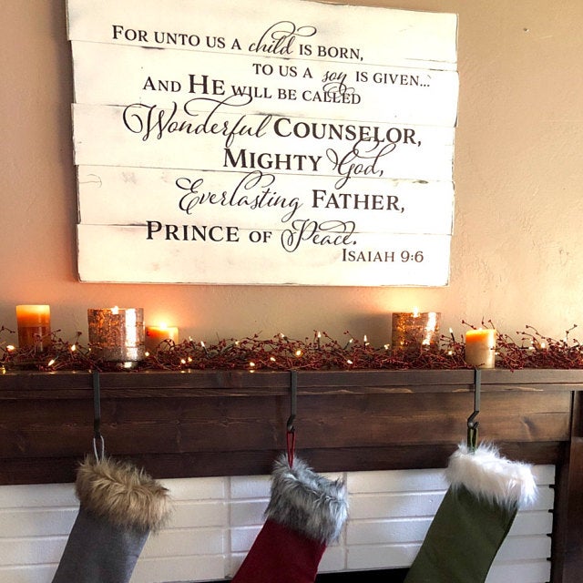 Wonderful Counselor Pallet Style Wood Sign (S-030b)